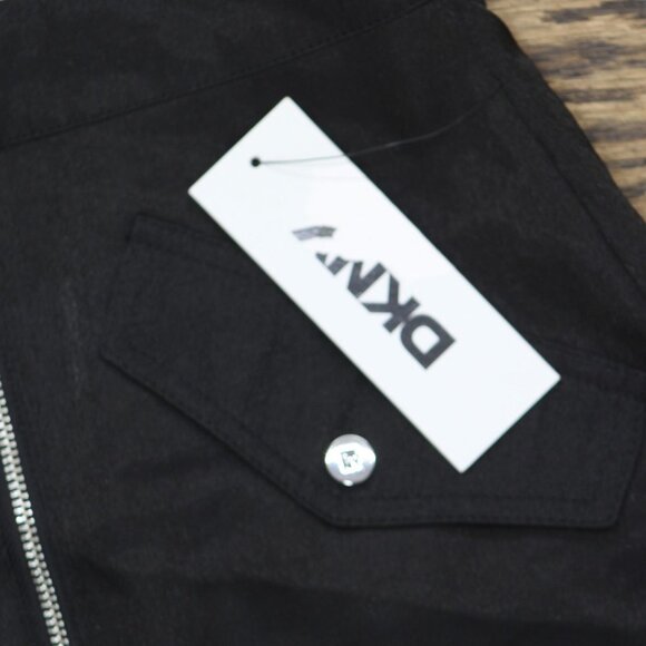 NWT DKNY Womens Organza Cargo Skirt Sheer P4BNUWEN Black 2 - Picture 7 of 9